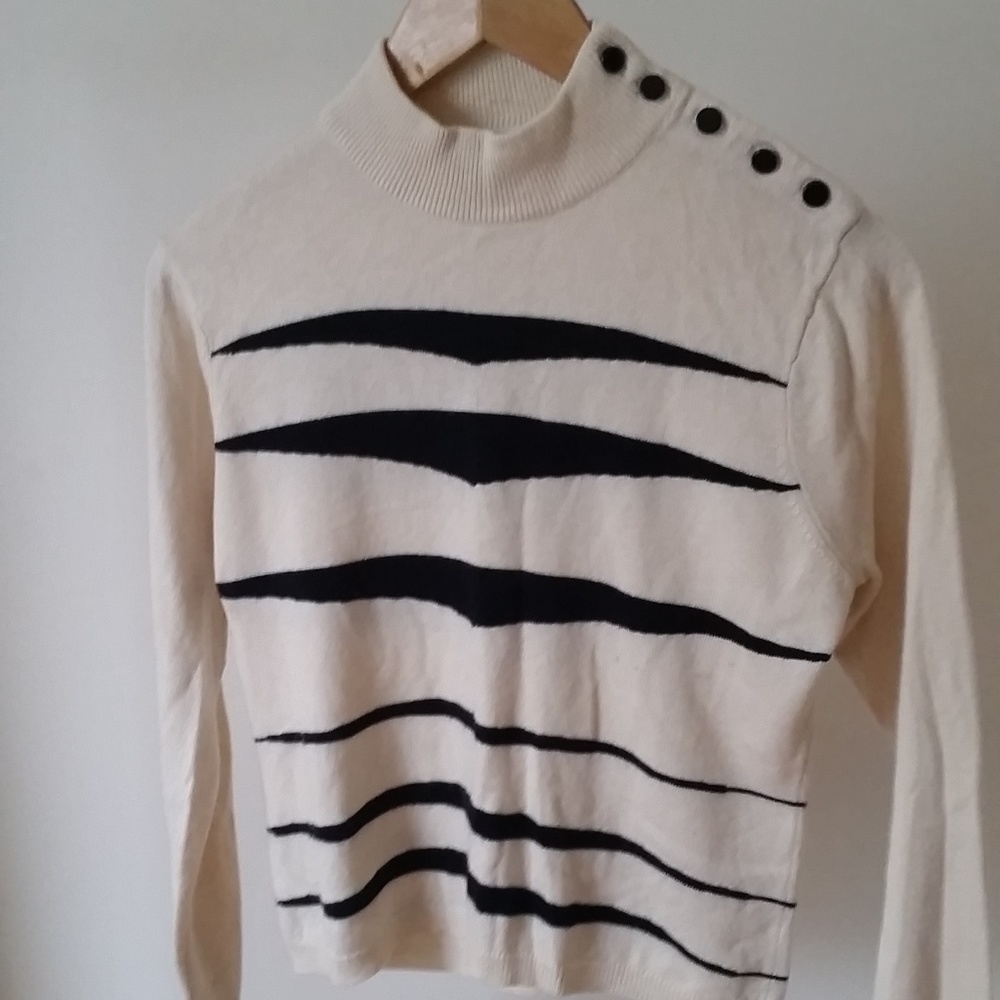 90s Silk Cashmere Printed Sweater